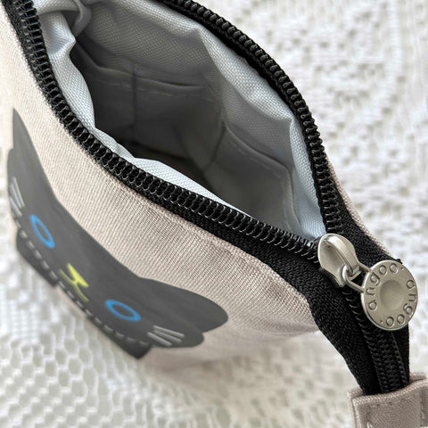 Pencil Case Cat - Beige