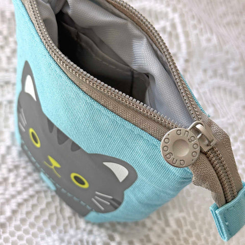 Pencil Case Cat - Blue