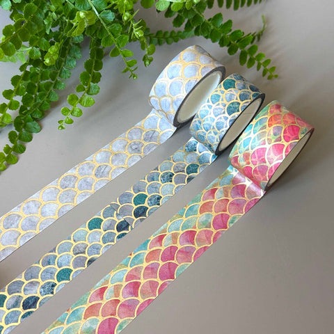 Washi tape Fan, gold foil