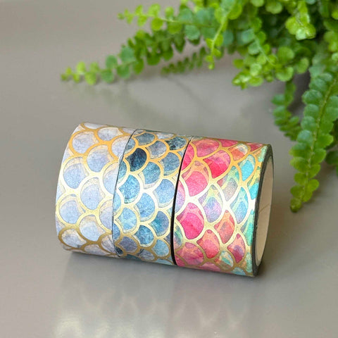Washi tape Fan, gold foil