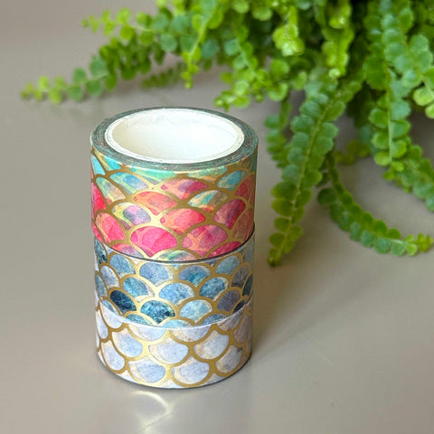 Washi tape Fan, gold foil