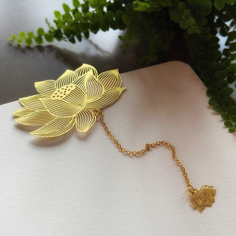 Bookmark metal - Lotus