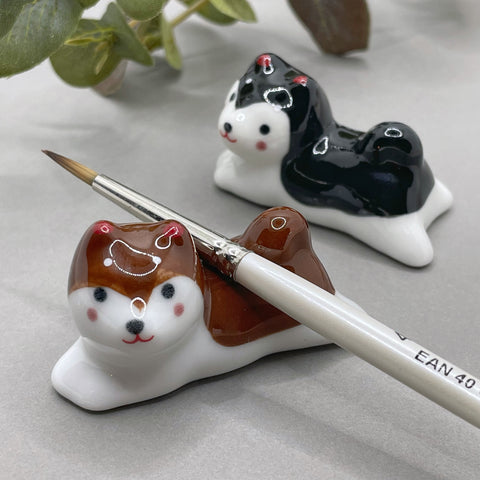 Dog brush rest
