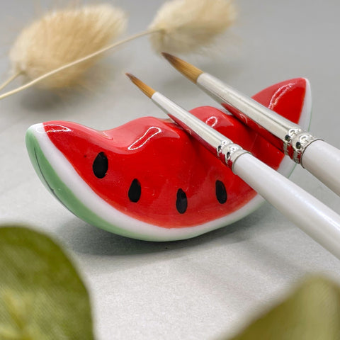 Watermelon brush rest